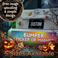 Personalized Custom Bumper Sticker – Weatherproof Photo & Text Car Sticker