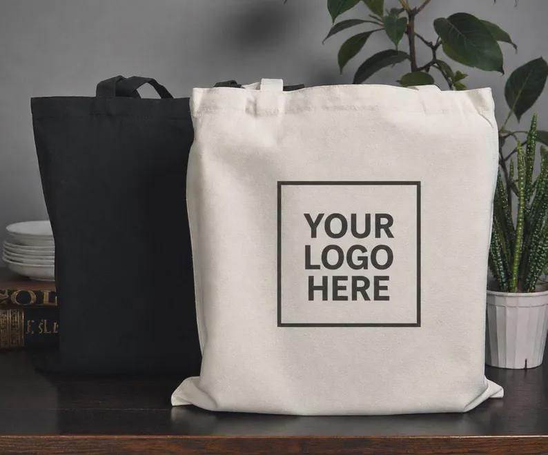 Personalized 100% Pure Cotton Tote – Custom Printed Graphic Tote Bag