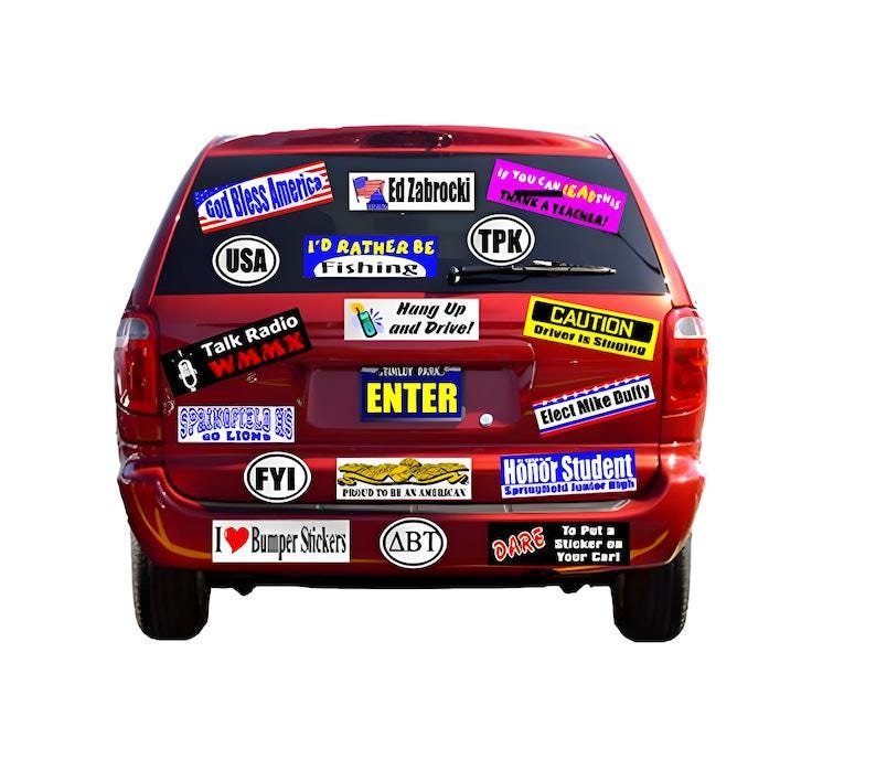 Personalized Custom Bumper Sticker – Weatherproof Photo & Text Car Sticker