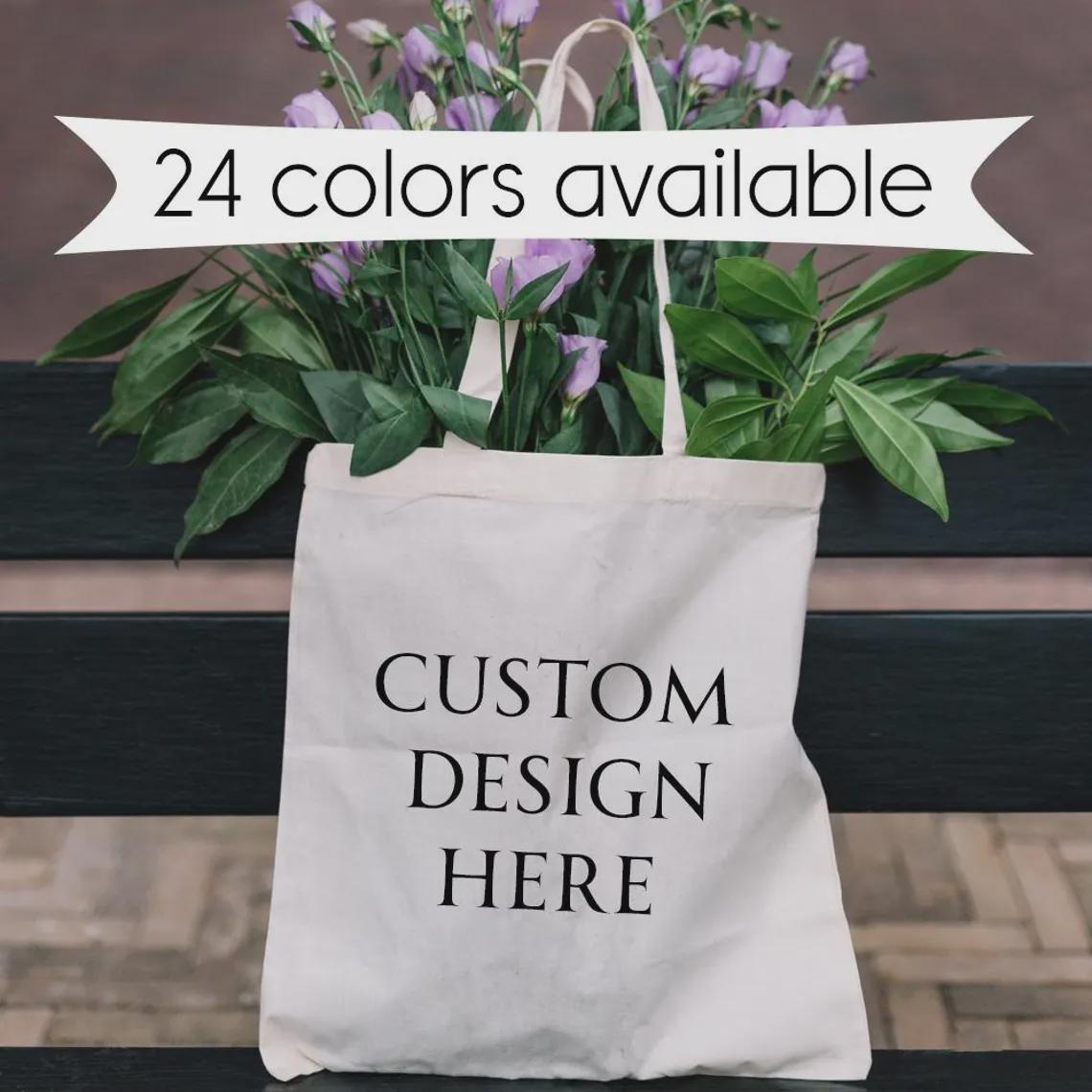 Personalized 100% Pure Cotton Tote – Custom Printed Graphic Tote Bag