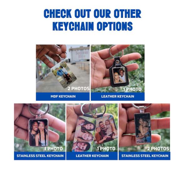 Custom Picture Keychain – Personalized Double-Sided Photo Key Ring Gift Charm
