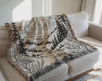 Personalized Custom Woven Blanket – Heirloom Quality Cotton Fringe Throw