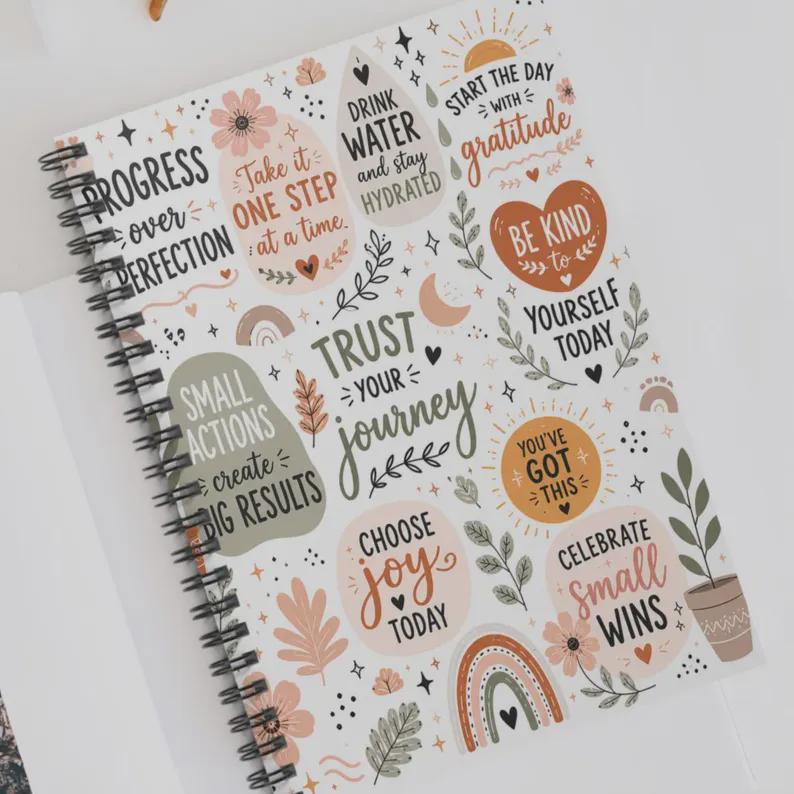 Custom Printed Journal – Personalized Spiral Notebook & Memory Keepsake