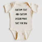 Custom Baby Bodysuit – 100% Cotton, Personalized Print, Soft Comfort